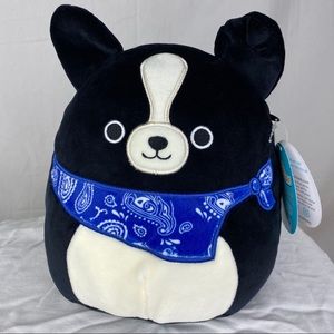 Tommy the Black Dog with Blue Bandana Squishmallow